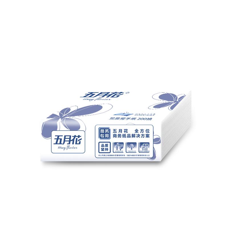 MAYFLOWER/五月花 双层擦手纸 A18260S 双层 200张 单位:箱