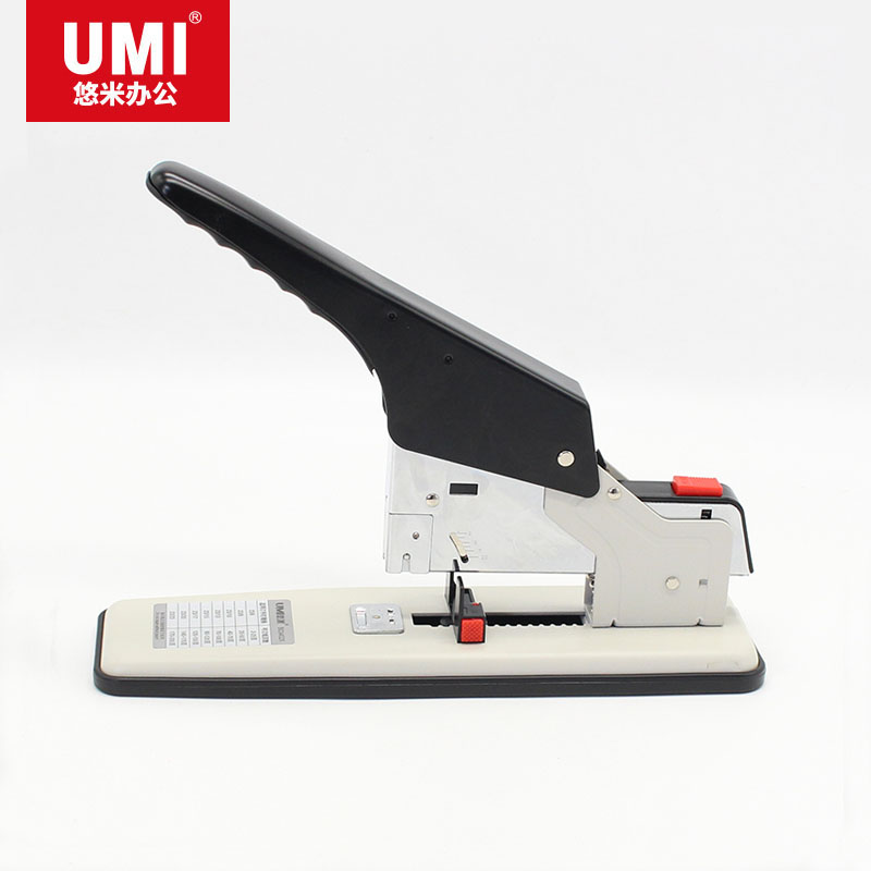 UMI/悠米 重型厚层订书机 B03402X 2-200页 黑+白 单位:盒