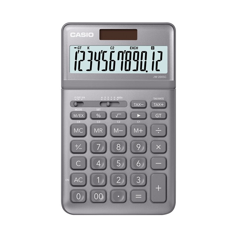 CASIO/卡西欧 计算器 JW-200SC-GY 单位:只