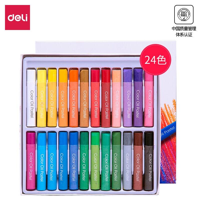 DELI/得力 浓彩油画棒 72087 混色 单位:盒