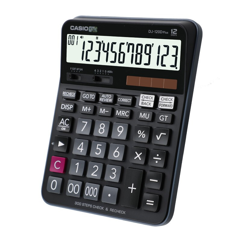 CASIO/卡西欧 百步回查功能计算器 DJ-120D PLUS 单位:只