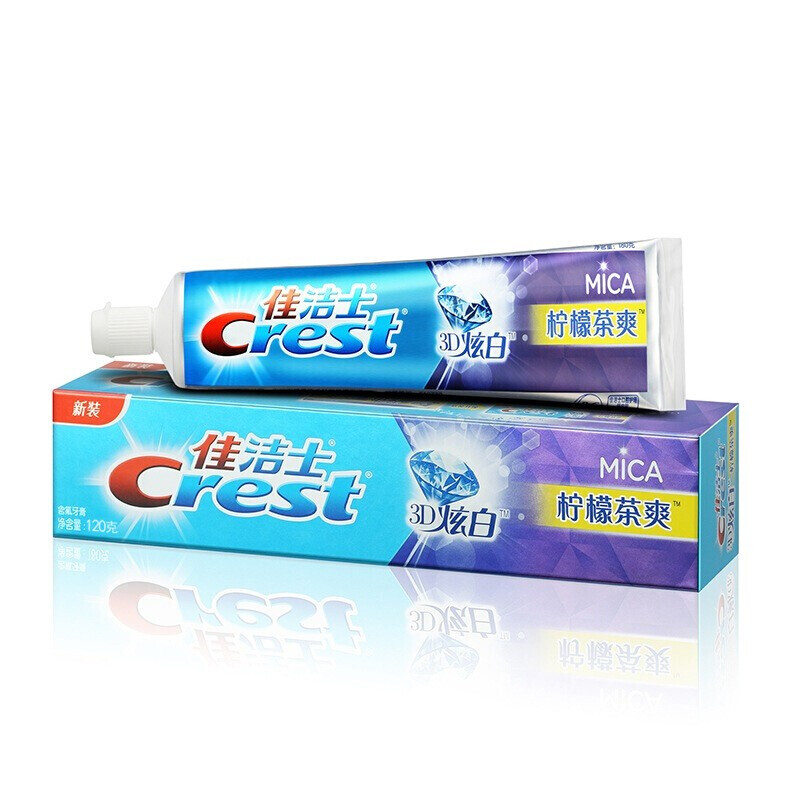 CREST/佳洁士 3D炫白柠檬茶爽牙膏 3D炫白柠檬茶爽120g 单位:支