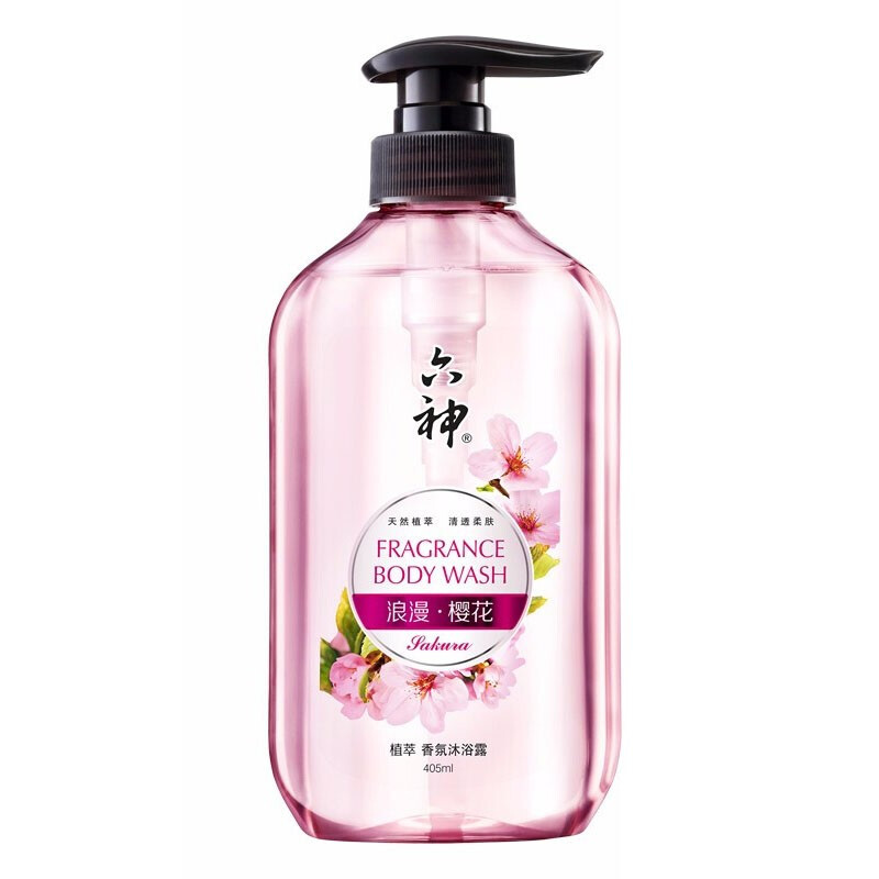 LIUSHEN/六神 沐浴露 樱花 405ml 单位:瓶