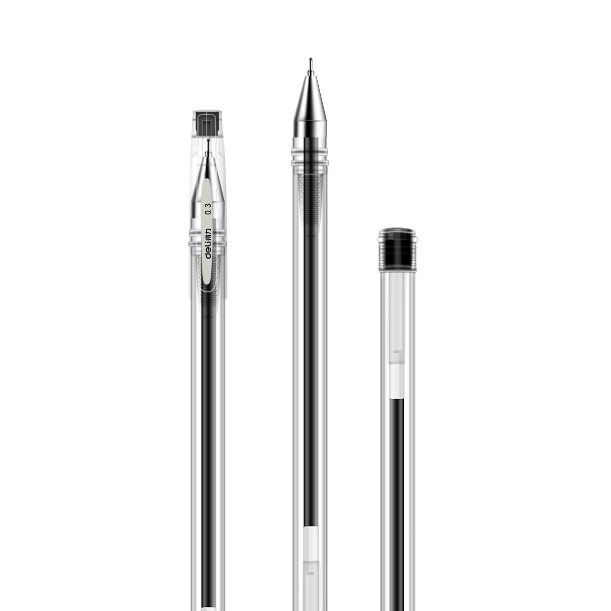 DELI/得力 中性笔 S40 0.3mm 黑色 单位:支