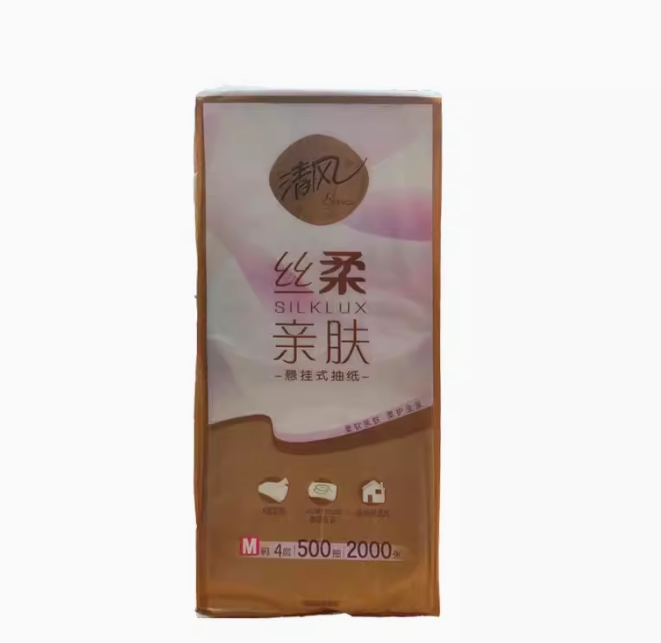BREEZE/清风 抽纸 BG50MSX 丝柔系列4层350抽/包 单位:箱