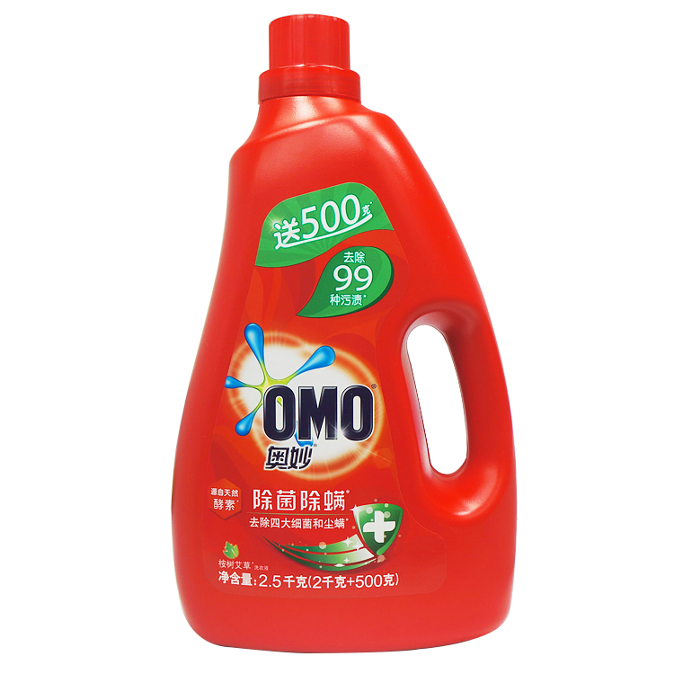 OMO/奥妙 洗衣液 除菌除螨洗衣液2kg+300g 单位:组