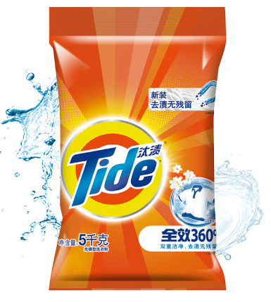 TIDE/汰渍 洗衣粉 全效360度 洁雅百合香型 5kg 单位:箱