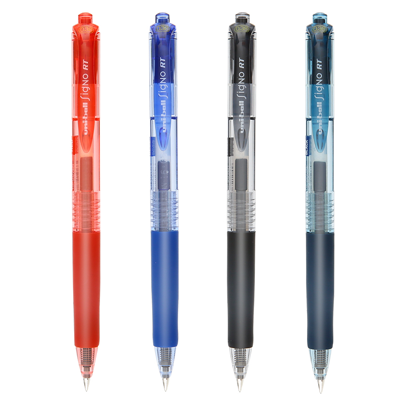 UNI/三菱 按动式水笔中性笔 UMN-138 红 0.38mm 单位:支