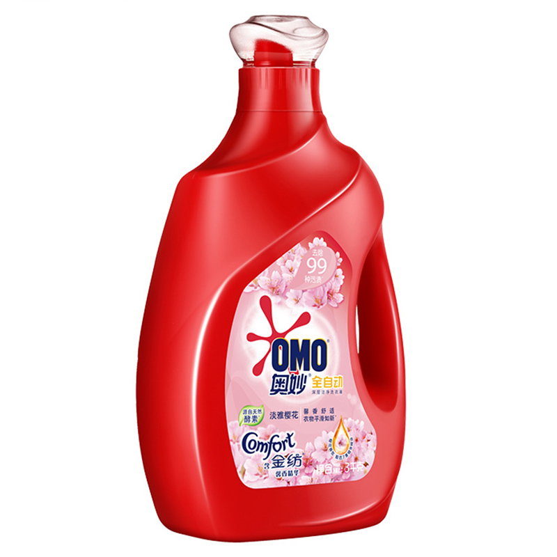 OMO/奥妙 洗衣液 Y18 含金纺樱花洗衣液 4X3KG 单位:瓶