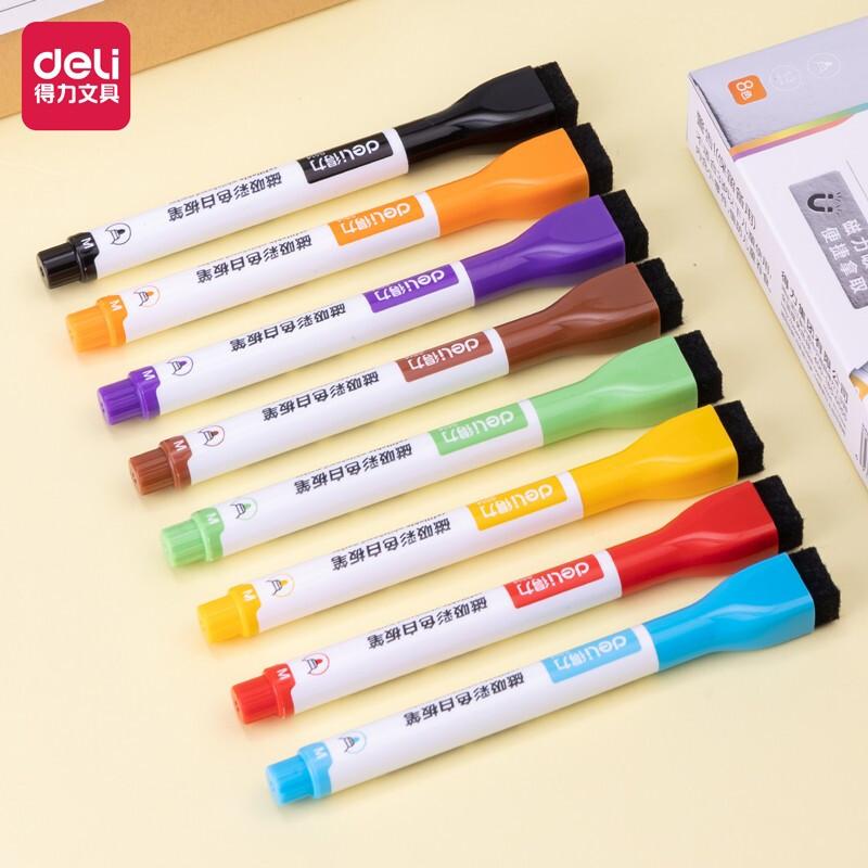 DELI/得力 彩色白板笔 S514 混色 单位:盒