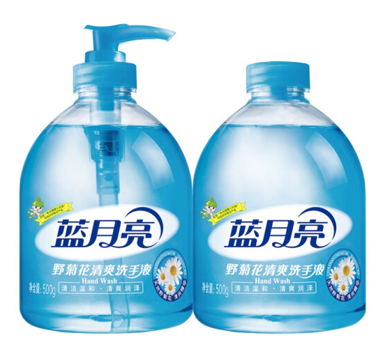 LYL/蓝月亮 洗手液 0112 野菊花(压嘴500g+不压嘴500g) 单位:组