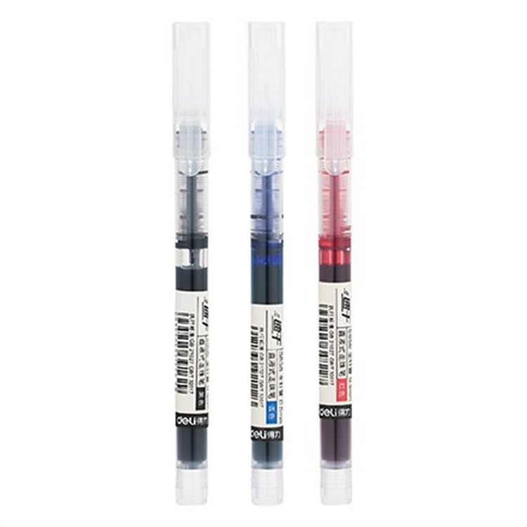 DELI/得力 直液式走珠笔 S856 蓝色 0.5mm 12支/盒 单位:支