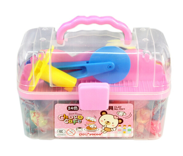 DELI/得力 彩泥 7021 粉色 单位:盒