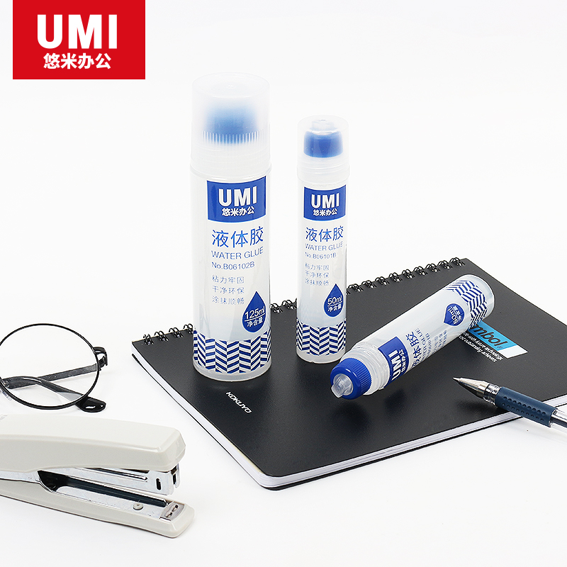 UMI/悠米 透明液体胶水 B06101B 50mL 蓝 单位:支