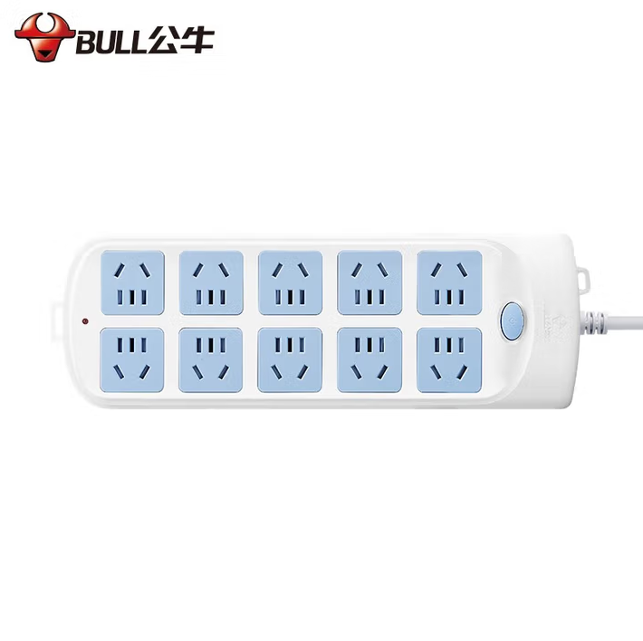 BULL/公牛 单开关接线板 GN-605 10米 新国标 单位:个