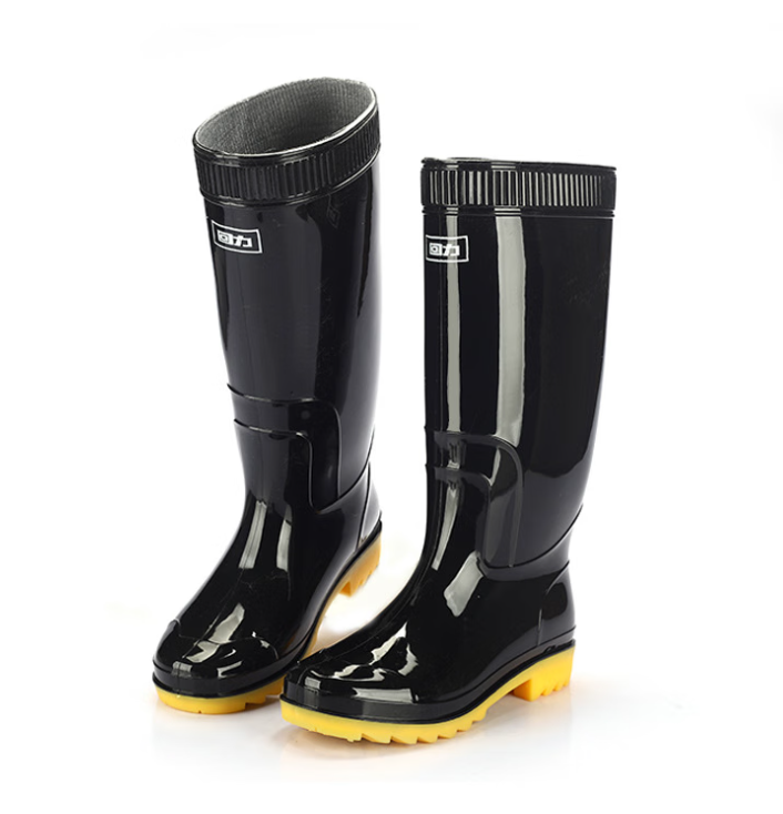 HUILI/回力 黑色雨靴 807 规格：36码，筒高约26cm 材质：PVC 颜色：黑色 单位:双