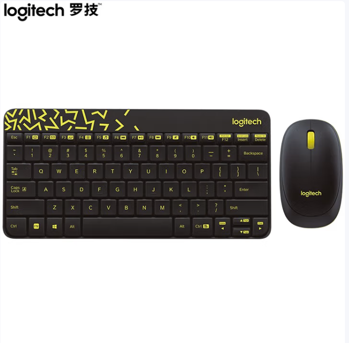 LOGITECH/罗技 无线键盘鼠标套装 MK240 黑色 单位:套