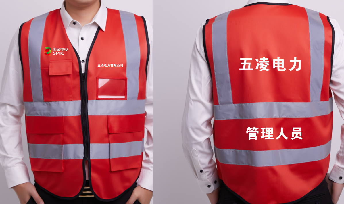 YHK/豫宏坤 反光背心（五凌电力专供） 红色 面料：低弹丝 克重：150克 反光条：高亮反光条：尺寸：标准码 多口袋 下单请附图 单位:件