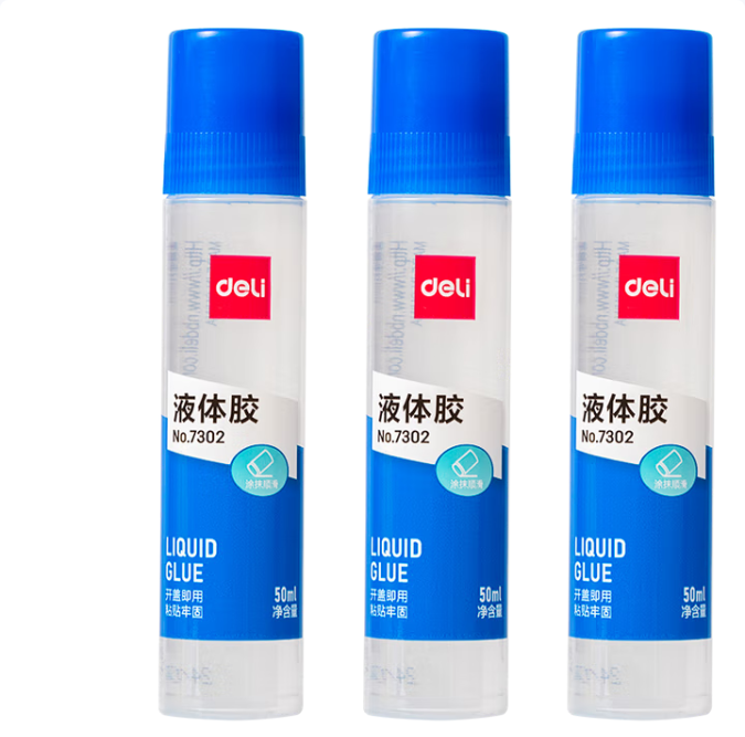 DELI/得力 液体胶水 7302 50ml 无色 单位:支