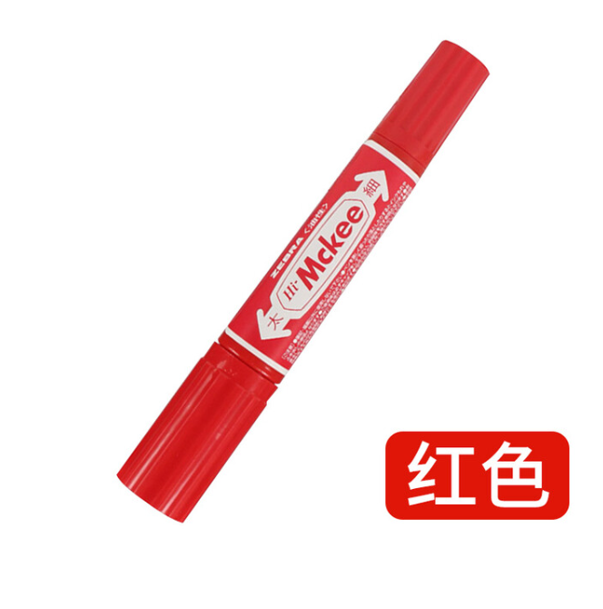 ZEBRA/斑马 大双头记号笔 MO-150-MC-R 红色 10支/盒 单位:支