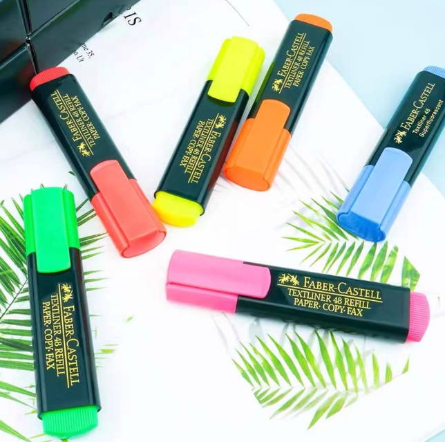FABER-CASTELL/辉柏嘉 荧光笔 154851 单头 水性笔 蓝 10支/盒 单位:支