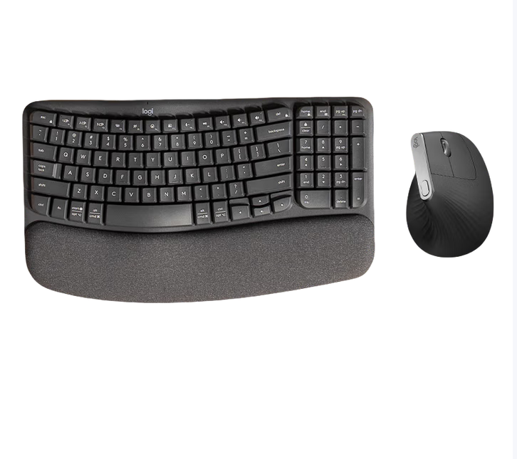 LOGITECH/罗技 键鼠套装 键盘Wave Keys+鼠标 Lift垂直 黑色 键盘Wave Keys+鼠标 Lift垂直 黑色 单位:套
