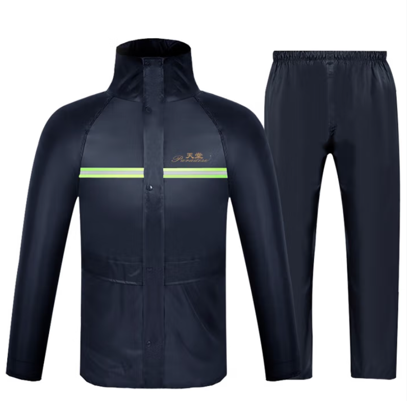 PARADISE/天堂 分体式雨衣套装(带反光条） N211-7AX XL-藏青色 单位:套