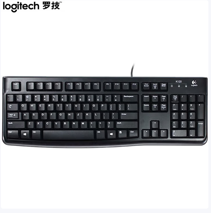 LOGITECH/罗技 键盘 K120 单位:个