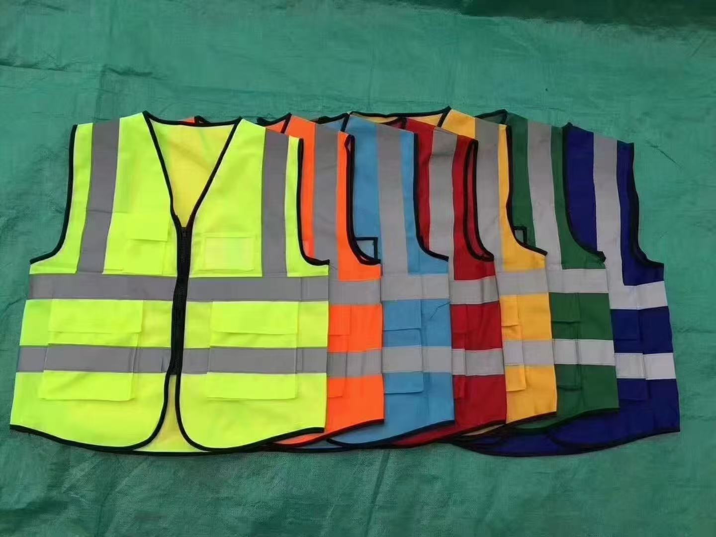 YHK/豫宏坤 反光背心（定制款） 荧光黄色，涤纶，克重：150克 ，高亮反光条：尺寸：标准码 多口袋  印LOGO下单请附图 单位:件